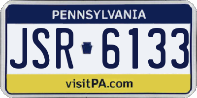 PA license plate JSR6133