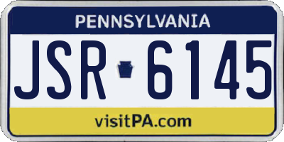 PA license plate JSR6145