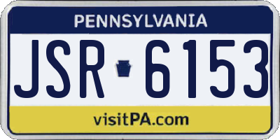 PA license plate JSR6153