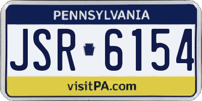 PA license plate JSR6154