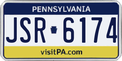 PA license plate JSR6174