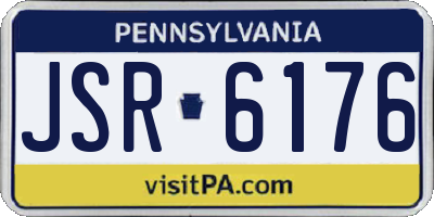 PA license plate JSR6176