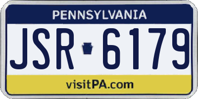 PA license plate JSR6179