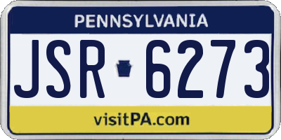 PA license plate JSR6273