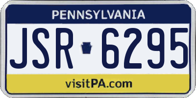 PA license plate JSR6295