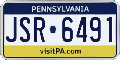 PA license plate JSR6491