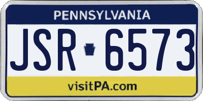 PA license plate JSR6573