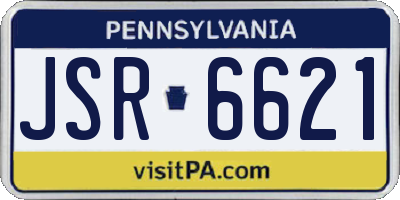 PA license plate JSR6621