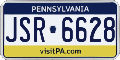 PA license plate JSR6628