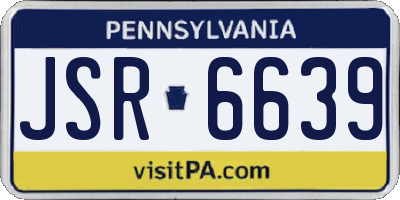 PA license plate JSR6639