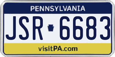 PA license plate JSR6683