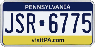 PA license plate JSR6775