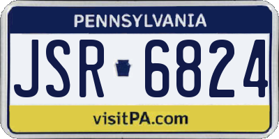 PA license plate JSR6824