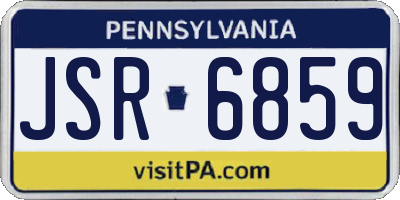 PA license plate JSR6859