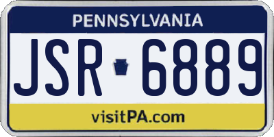 PA license plate JSR6889
