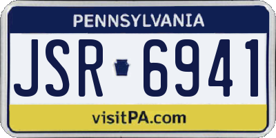 PA license plate JSR6941