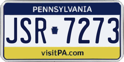 PA license plate JSR7273