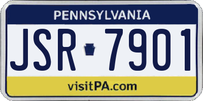 PA license plate JSR7901
