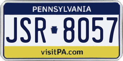 PA license plate JSR8057