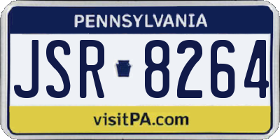 PA license plate JSR8264