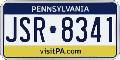 PA license plate JSR8341