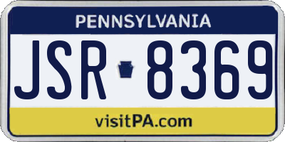 PA license plate JSR8369