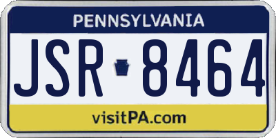 PA license plate JSR8464