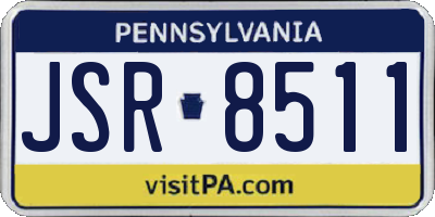 PA license plate JSR8511