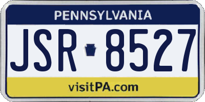 PA license plate JSR8527