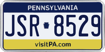 PA license plate JSR8529