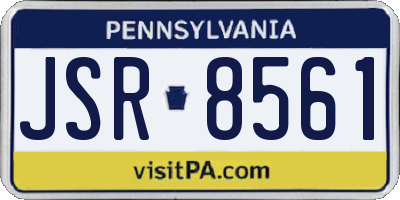 PA license plate JSR8561