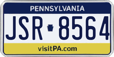 PA license plate JSR8564