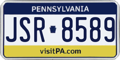 PA license plate JSR8589