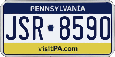 PA license plate JSR8590