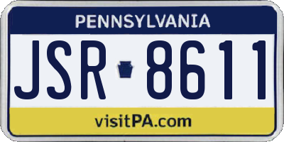 PA license plate JSR8611