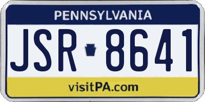 PA license plate JSR8641