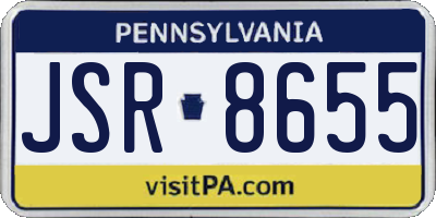PA license plate JSR8655