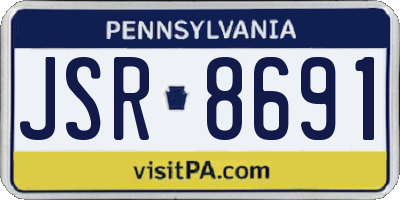 PA license plate JSR8691