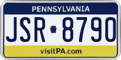 PA license plate JSR8790