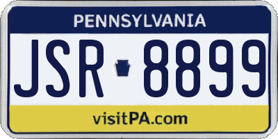 PA license plate JSR8899