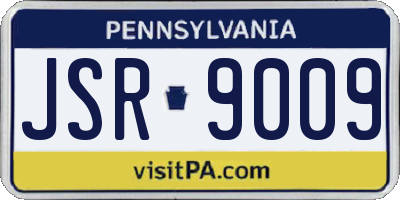 PA license plate JSR9009