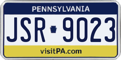 PA license plate JSR9023