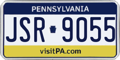 PA license plate JSR9055