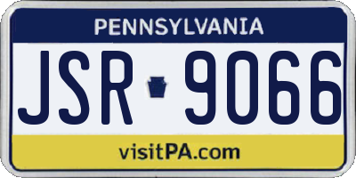 PA license plate JSR9066