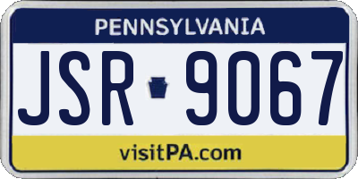 PA license plate JSR9067