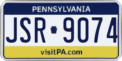 PA license plate JSR9074