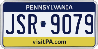 PA license plate JSR9079