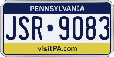 PA license plate JSR9083