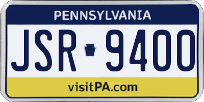 PA license plate JSR9400