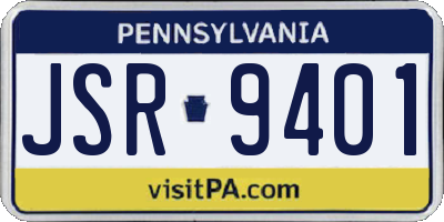 PA license plate JSR9401